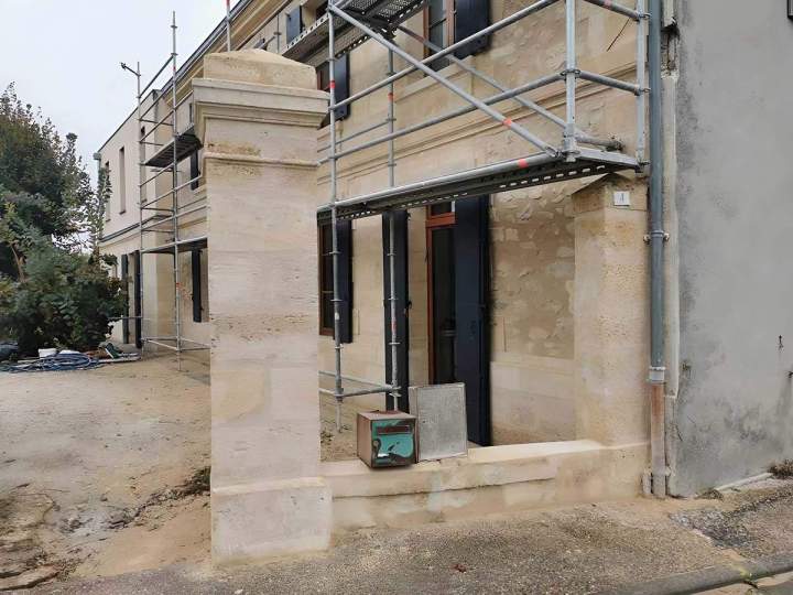 Travaux de rénovation de façade près de Bordeaux